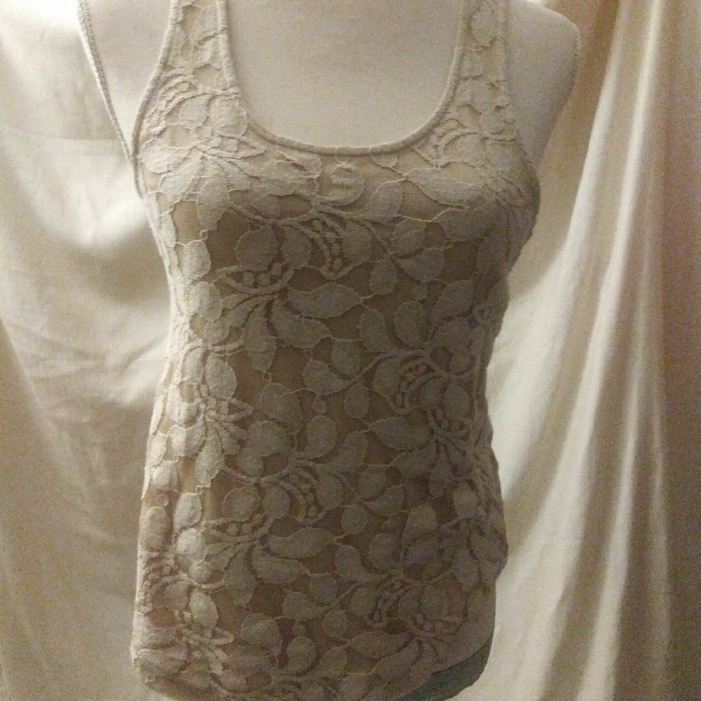 Banana Republic sleeveless lace top extra small